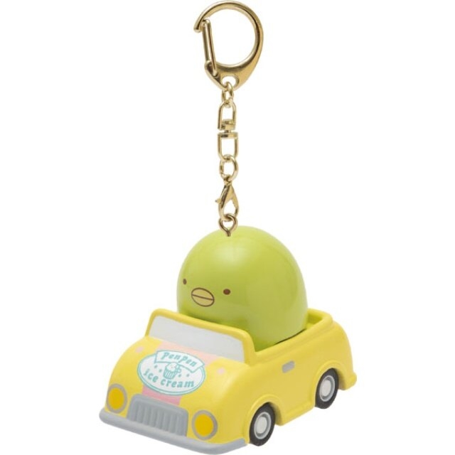 小禮堂 角落生物 企鵝 迴力車鑰匙圈 (綠色款)