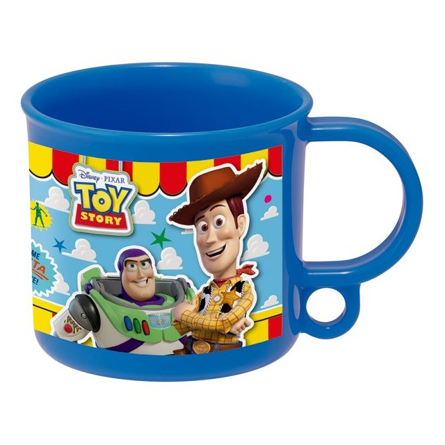 迪士尼 玩具總動員 兒童單耳塑膠杯 200ml Ag+ (藍集合)