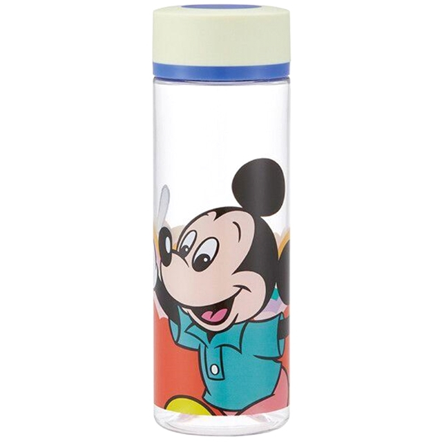 迪士尼 米奇 透明隨身冷水瓶 400ml (彩色雲手指款)