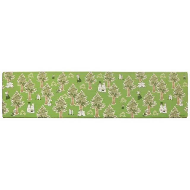 Moomin 長方形抗菌矽膠地墊 45x180cm (綠森林款)