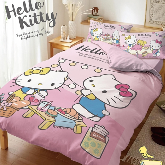 Hello Kitty 雙人兩用被 6x7尺 (野餐款)