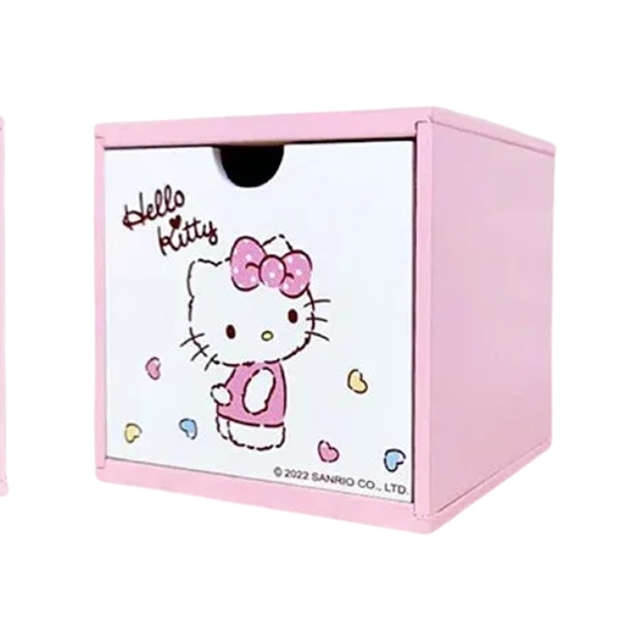 Hello Kitty 方形積木盒 (粉愛心款)