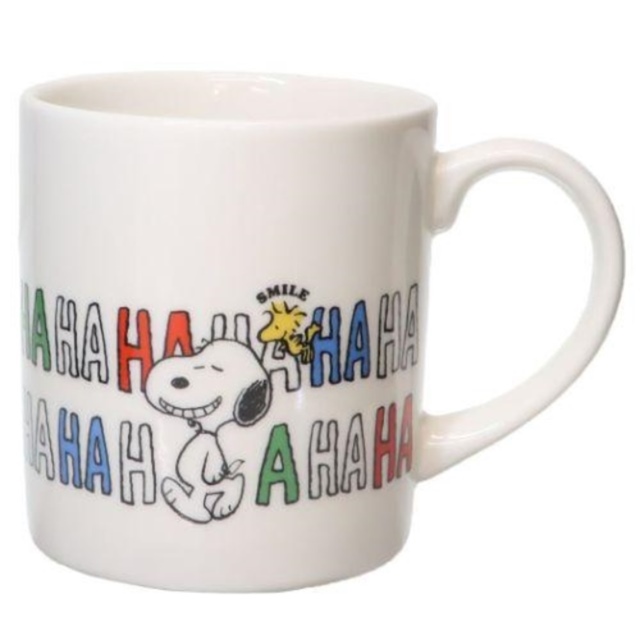 Snoopy 陶瓷馬克杯 300ml (白走路HAHAHA款)