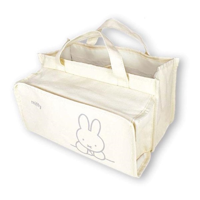 米飛兔 帆布多功能手提袋 (米桌前款)