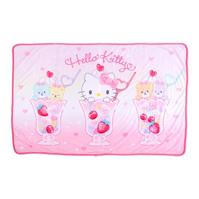 Hello Kitty 涼感冷氣毯 110x70cm (漂浮汽水 炎夏企劃)