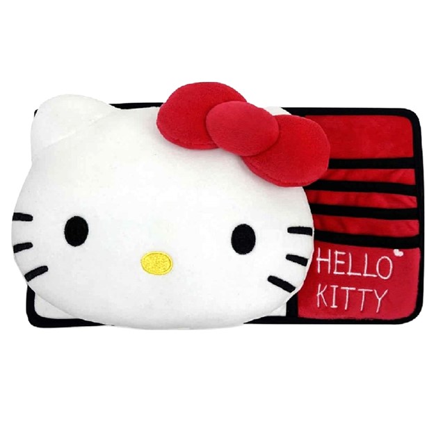 Hello Kitty 車用造型絨毛遮陽板護套 (大臉款)
