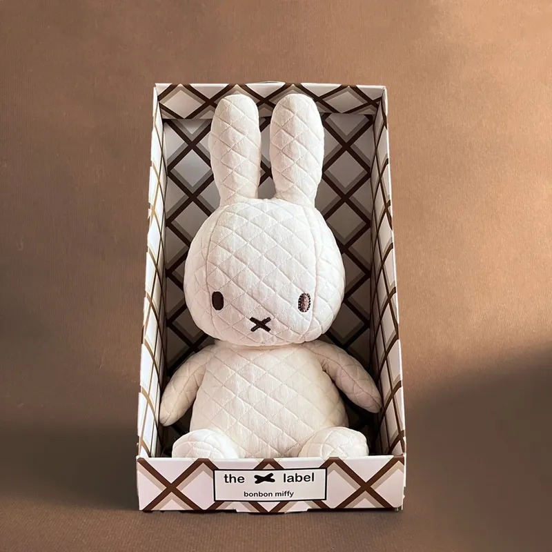 Miffy米菲兔菱格盒裝填充玩偶 23cm
