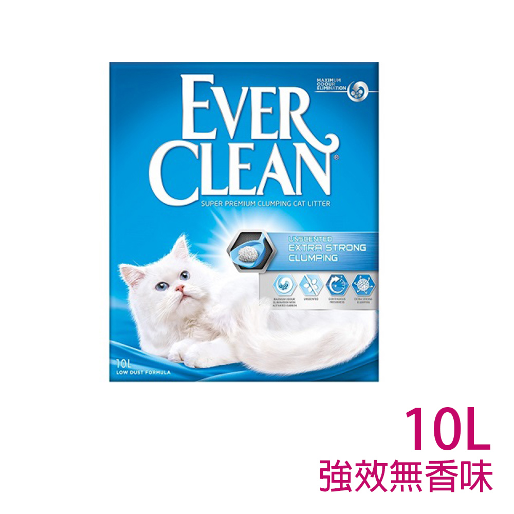 【藍鑽歐規EverClean】強效無香味結塊貓砂10L