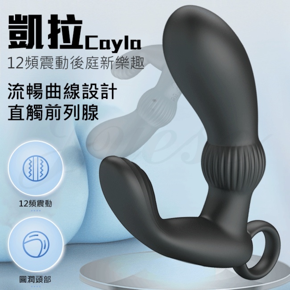 凱拉Cayla 12段變頻雙點強力震動USB充電前列腺按摩棒