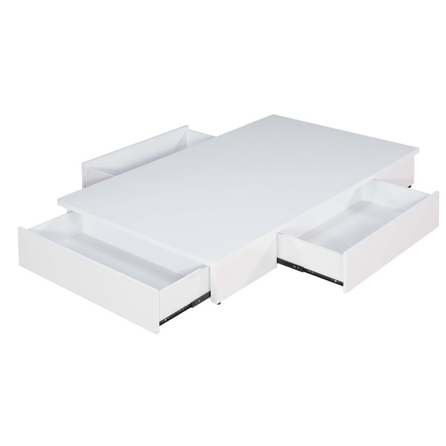 現代風白色3.5尺置物床底