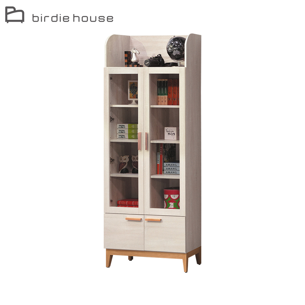 Birdie-瑪喬麗2.7尺四門書櫃/收納置物櫃/展示櫃