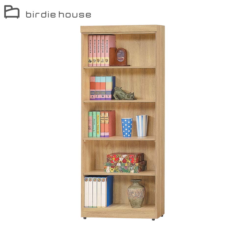 Birdie-魏斯2.7尺五層開放式書櫃/收納置物櫃/書櫥