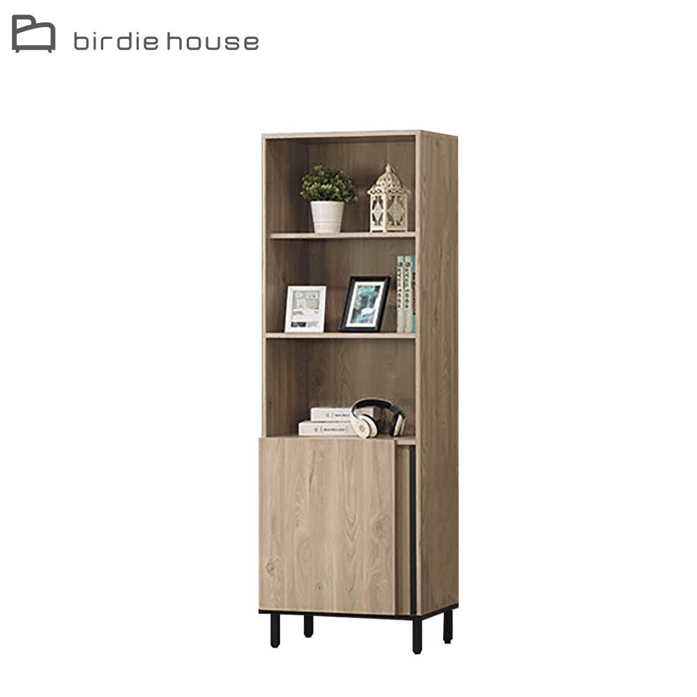 Birdie-西莫1.8尺書櫃一門開放式書櫃/收納置物櫃/展示櫃