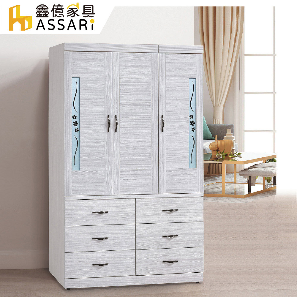 ASSARI-密卡登4尺高衣櫃(寬120x深58x高197cm)