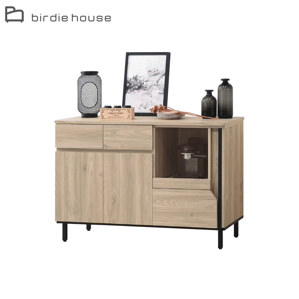 Birdie-西莫4尺收納餐櫃/碗盤櫃/電器櫃/置物矮櫃