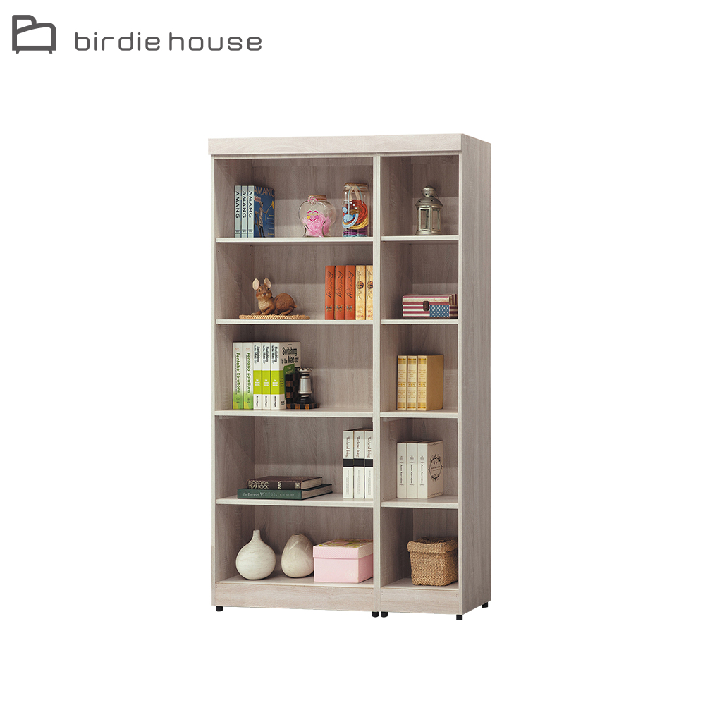 Birdie-威爾4尺開放式五層展示書櫃/收納置物櫃組合(2.7尺書櫃+1.3尺書櫃)