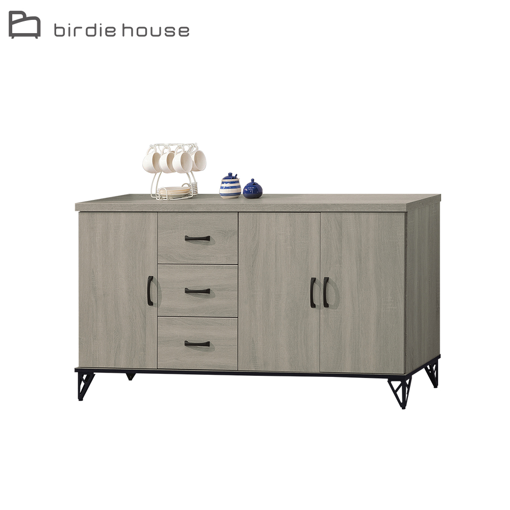 Birdie-麥肯5.4尺三門三抽餐櫃/電器收納櫃/碗盤櫃/置物矮櫃