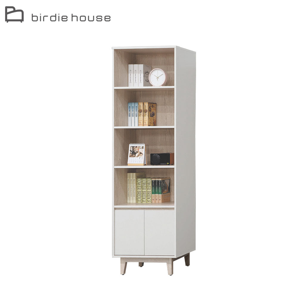 Birdie-賴森2尺開放式四格二門書櫃/展示櫃/收納置物櫃