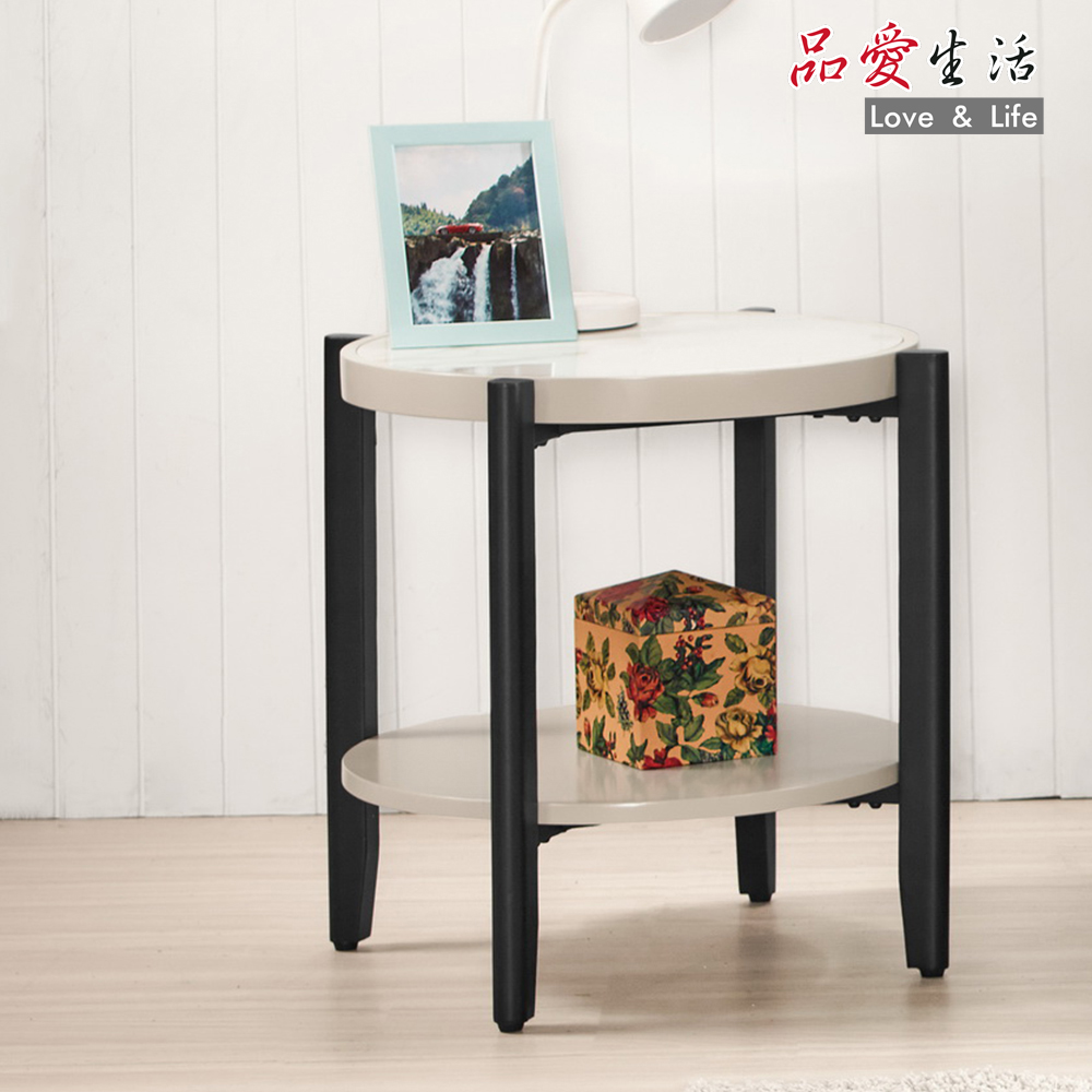 【品愛生活】雅各1.9尺巖板小圓幾(邊桌/茶几)