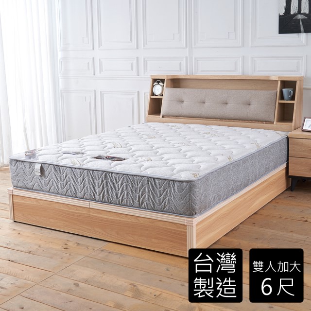 【時尚屋】海曼天絲硬式6尺加大雙人獨立筒床墊BD81-10-6免運費/免運費/臺灣製