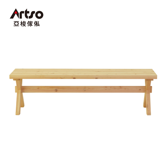 【Artso 亞梭】NAGI 凪-日本檜木長凳150cm(餐椅/實木家具/檜木/板凳)