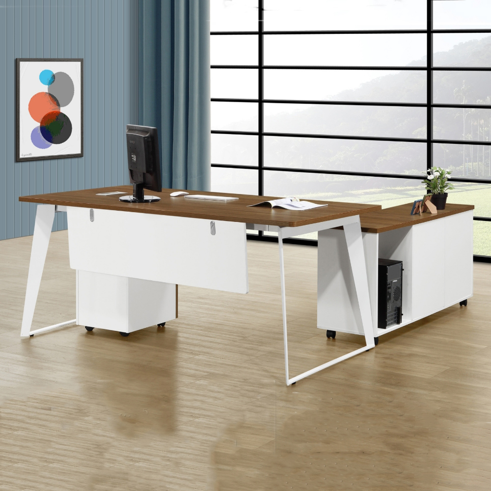 【MUNA】C723達拉斯5.3尺辦公桌(含側櫃)(共兩色)