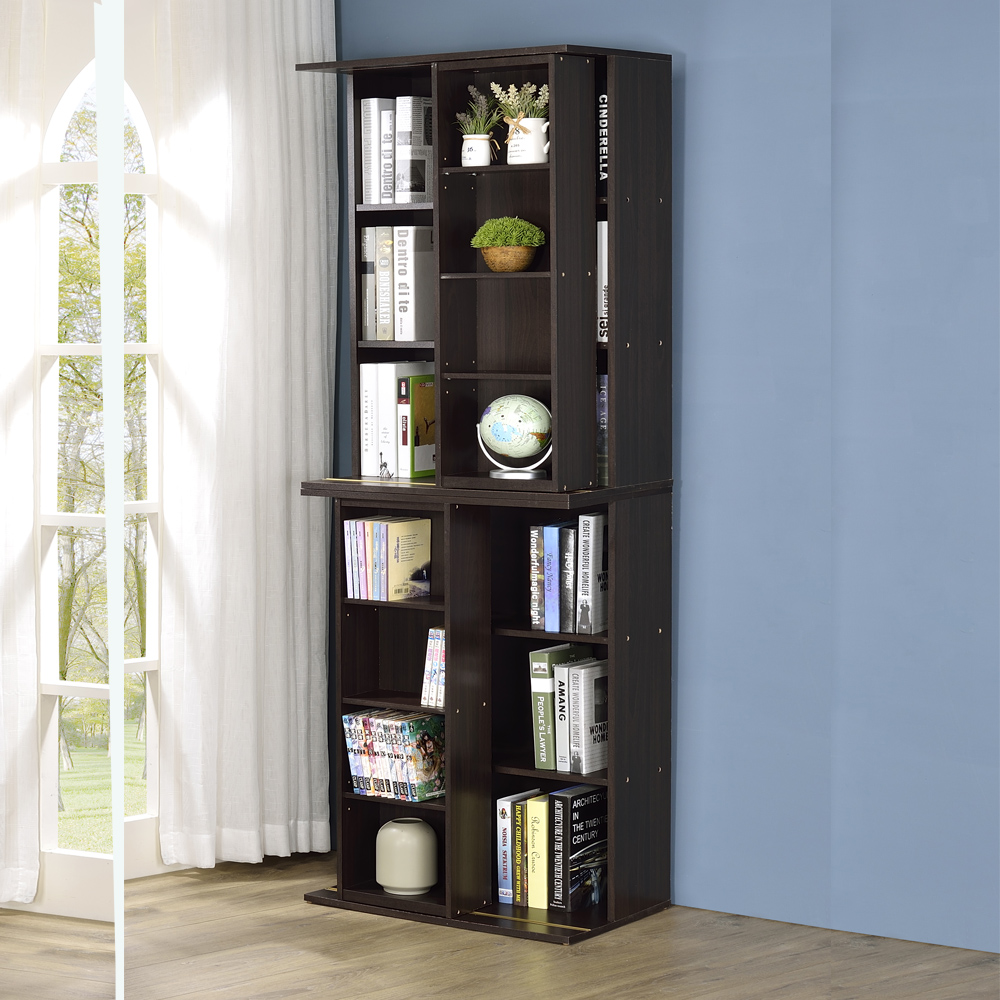 ONE 生活 寬2尺雙排活動書櫃2入組 大容量書櫃