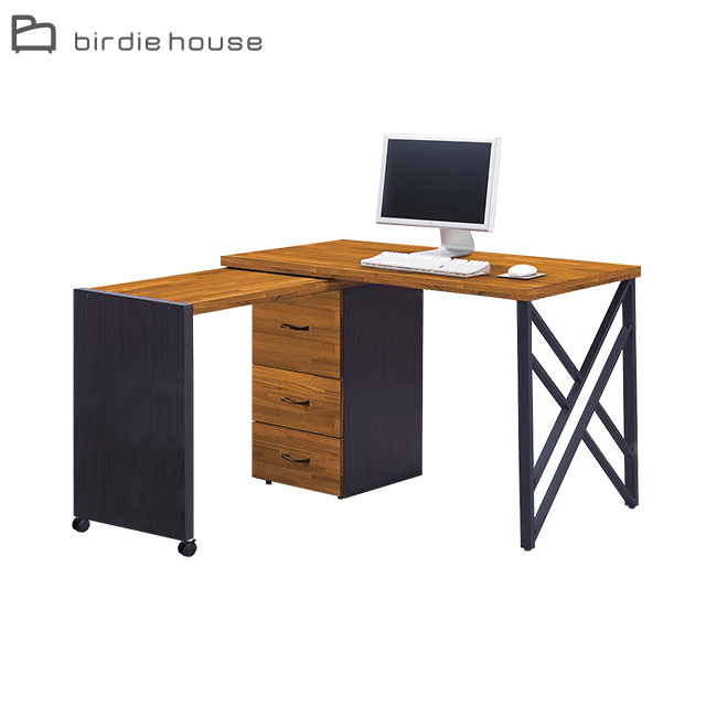 Birdie-莫蘭特4.2尺L型可收合式書桌/工作桌
