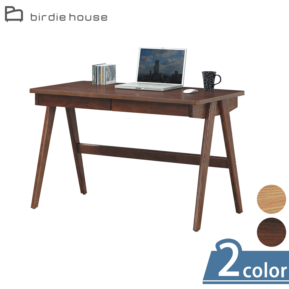 Birdie-波比4尺簡約二抽書桌/工作桌(二色可選)