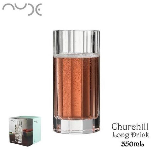 【pasabahce】NUDE Churcill Long Drink 教堂水晶玻璃長飲杯 350mL (調酒杯 highball)