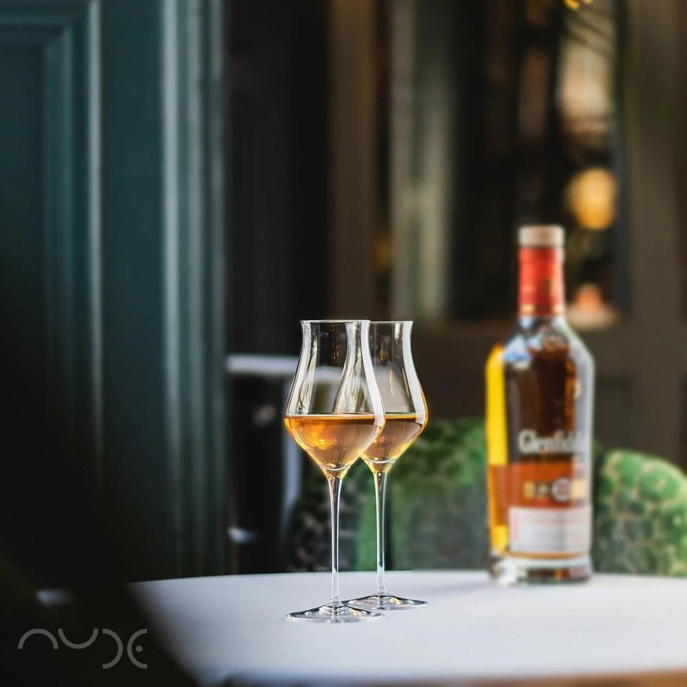 NUDE Islands Whisky Glass 威士忌品酒杯 205mL 盒裝2入 手工水晶玻璃