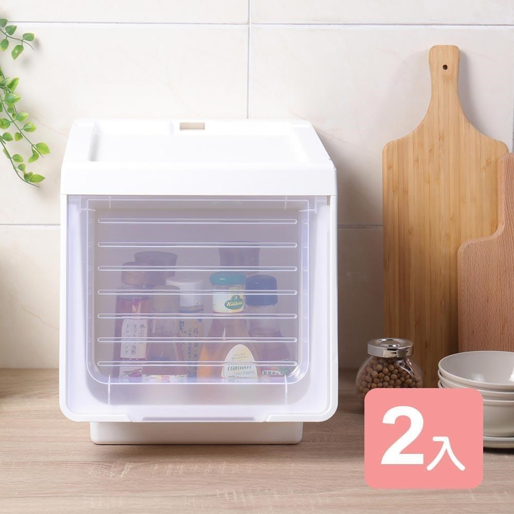 《真心良品》KEYWAY大開口前掀式直取整理箱(30L)-2入組