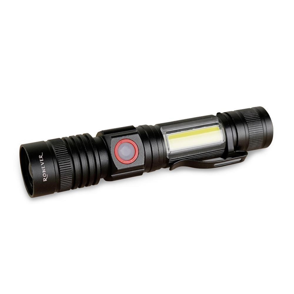 【RONEVER】P50-3 充電式COB燈手電筒-(PA-P50-3)