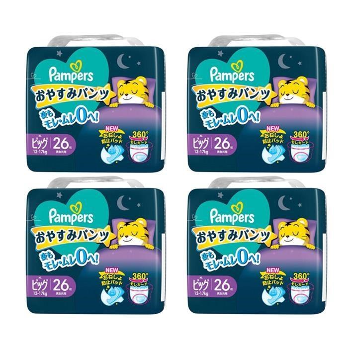 Pampers幫寶適一級幫巧虎安睡褲 XL 26片入*4包入(箱購)
