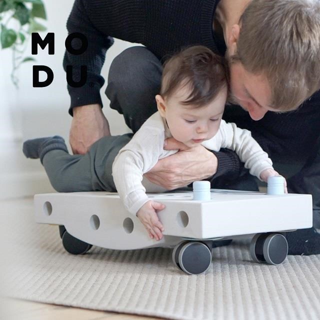 丹麥MODU夢想家套件組-多功能變形積木-藍色