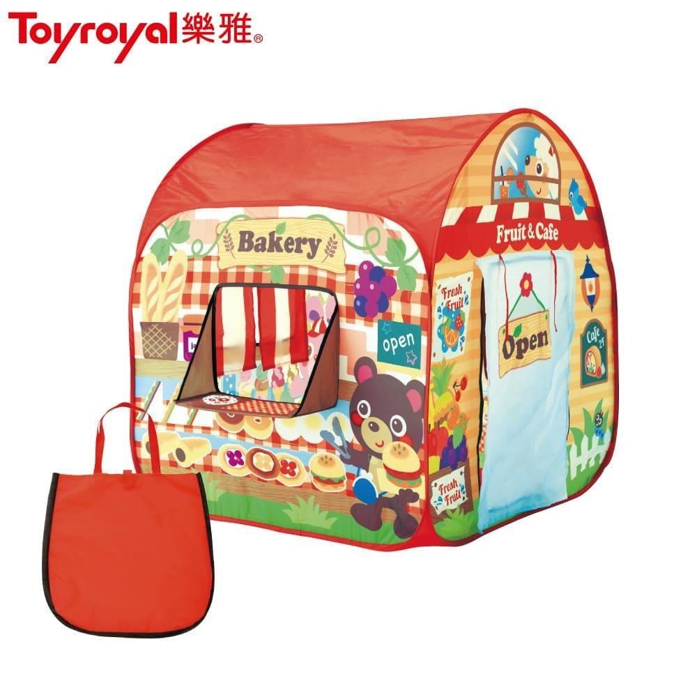 日本《樂雅 Toyroyal》兒童帳篷+手提袋/我的迷你商店屋