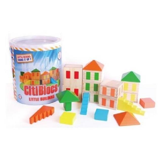 【美國CitiBlocs】骨牌創意積木-創意城市積木(木製玩具) OBCTBCB22