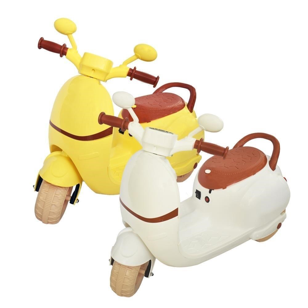 【親親 CCTOY】復刻達可 兒童電動摩托車 RT-618 白、黃二色