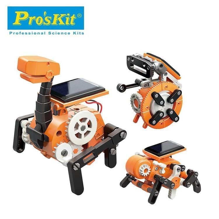 【寶工 ProsKit 科學玩具】淘氣小8 八變太陽能機器人GE-619