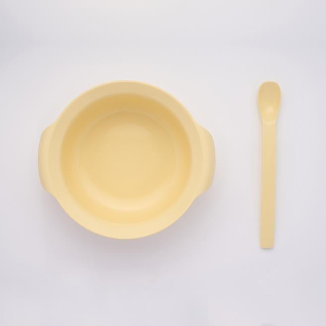 玉米田 PLA嬰童餐具-淺碗匙組
