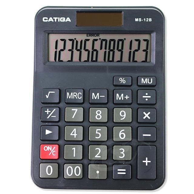GATIGA 12位數商業專用型計算機MS-12B-黑