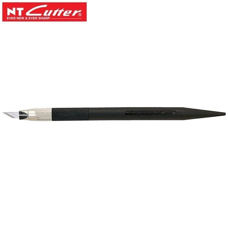 日本NT Cutter筆刀D-400P長達9mm的夾頭設計(附2種角度刀片)適合細密之切割作業
