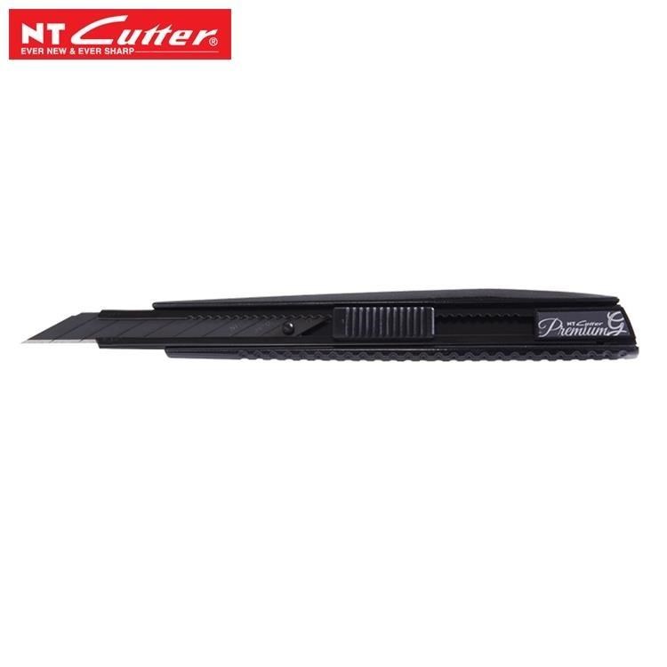日本NT Cutter碳黑金屬身Premium 2A型美工刀PMGA-EVO2(30°高碳鋼黑刃刀片自鎖)