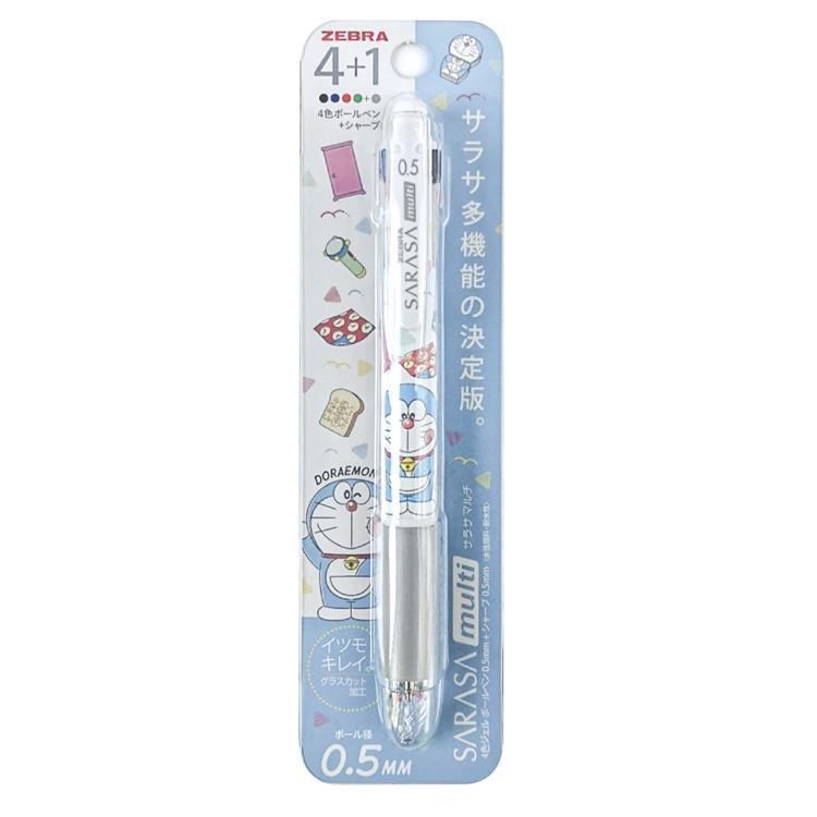 日本ZEBRA哆啦A夢SARASA多功能multi機能筆4+1水性原子筆自動鉛筆584 2140 01-1000