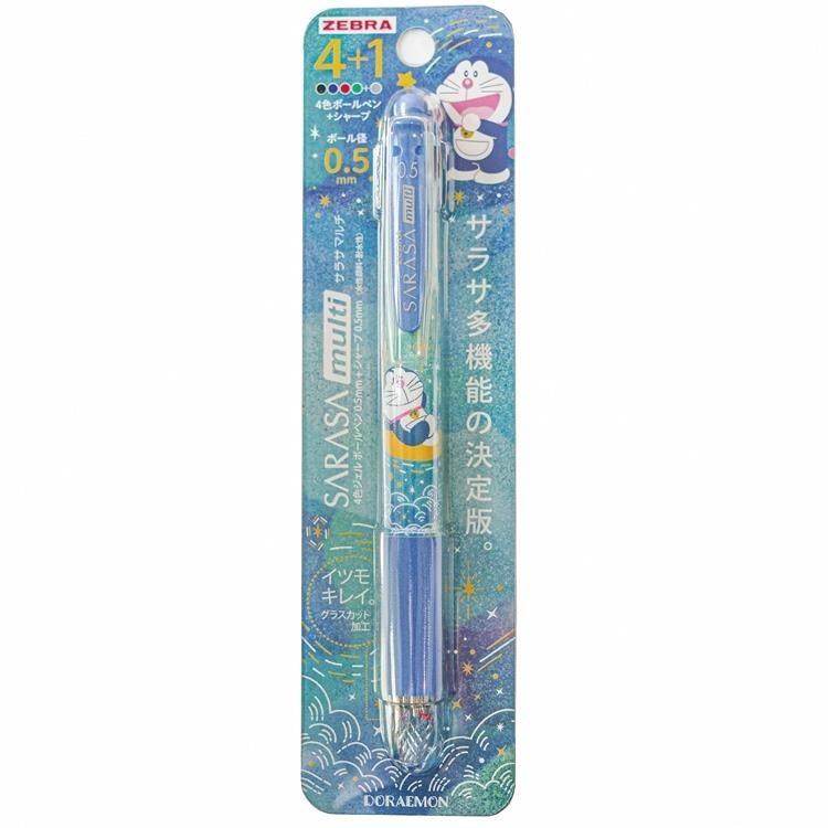 日本ZEBRA哆啦A夢SARASA multi機能筆4+1原子筆自動鉛筆584 2140 02-1000
