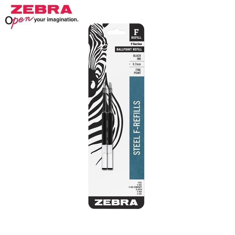 (美版)日本ZEBRA原子筆筆芯替芯0.7mm油性F REFILL 855系列筆蕊(2支入)