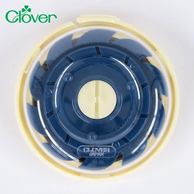 日本可樂牌Clover攜帶型旋轉式收納線針收納盒針線盒57-694裁縫針線收納盒(10格)