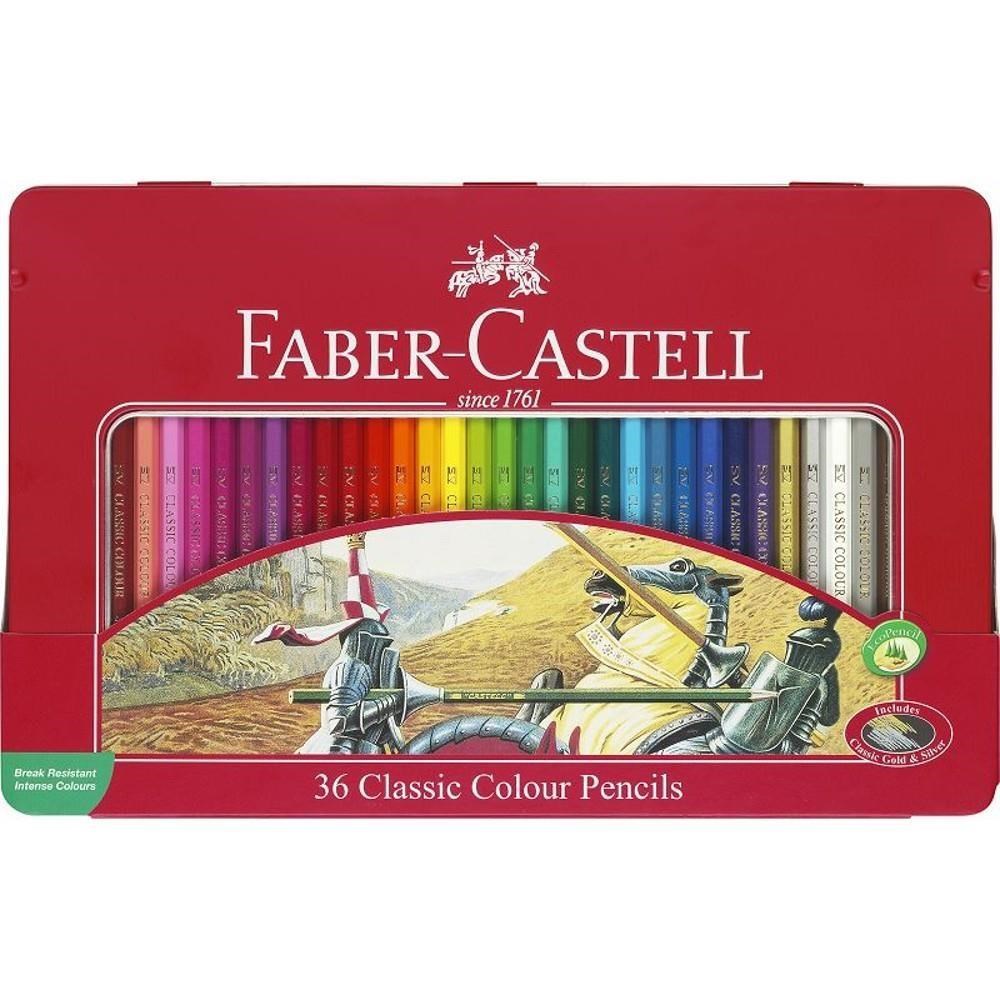 FABER-CASTELL輝柏 油性彩色鉛筆 36色（鐵盒） /盒 115846