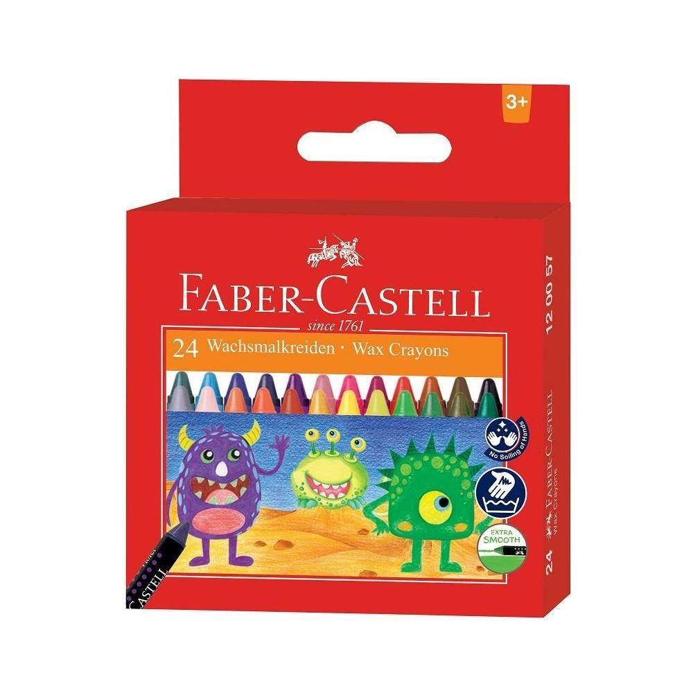 FABER-CASTELL輝柏 大眼星球無毒蠟筆 24色 /盒 120057
