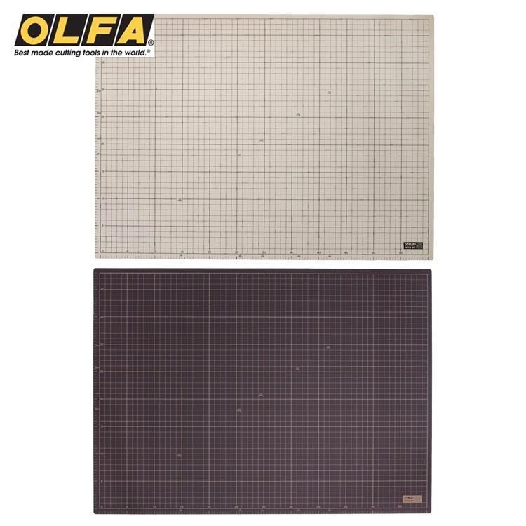 日本OLFA兩面灰褐/黑A2切割墊CM-A2桌墊159B裁切墊(450×620×2mm)
